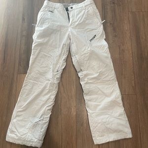Women White Spyder Ski Pants